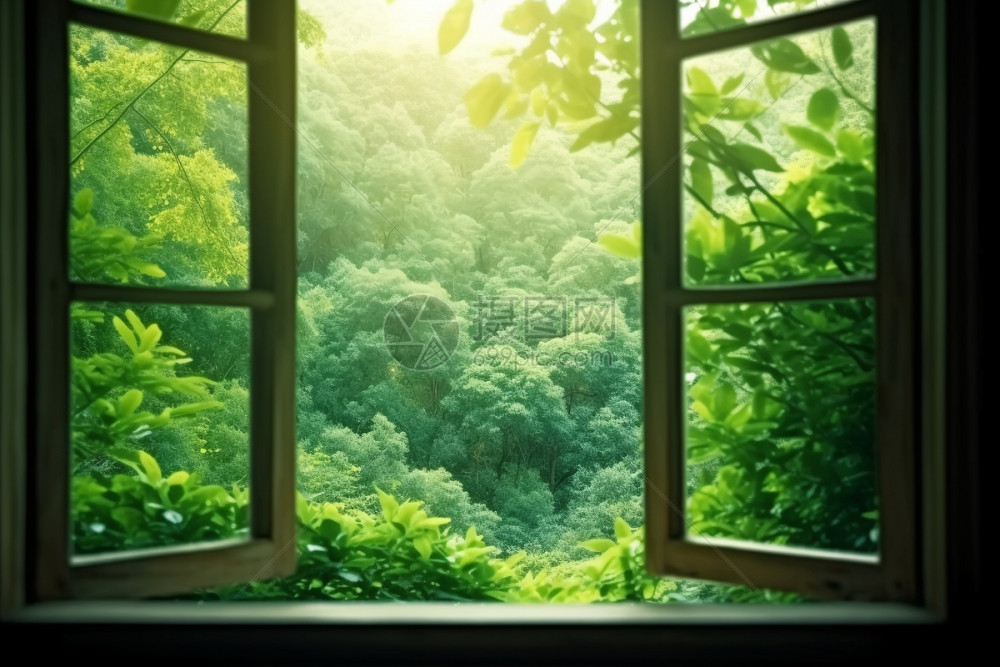 午后观影自然光窗边场景